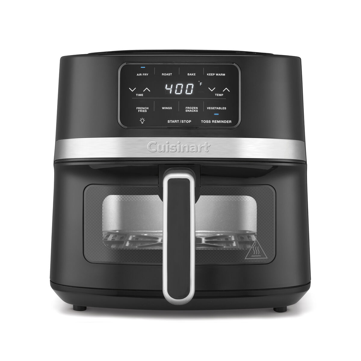 Cuisinart AIR-160NAS black and stainless one-drawer fryer with digital controls and viewing window