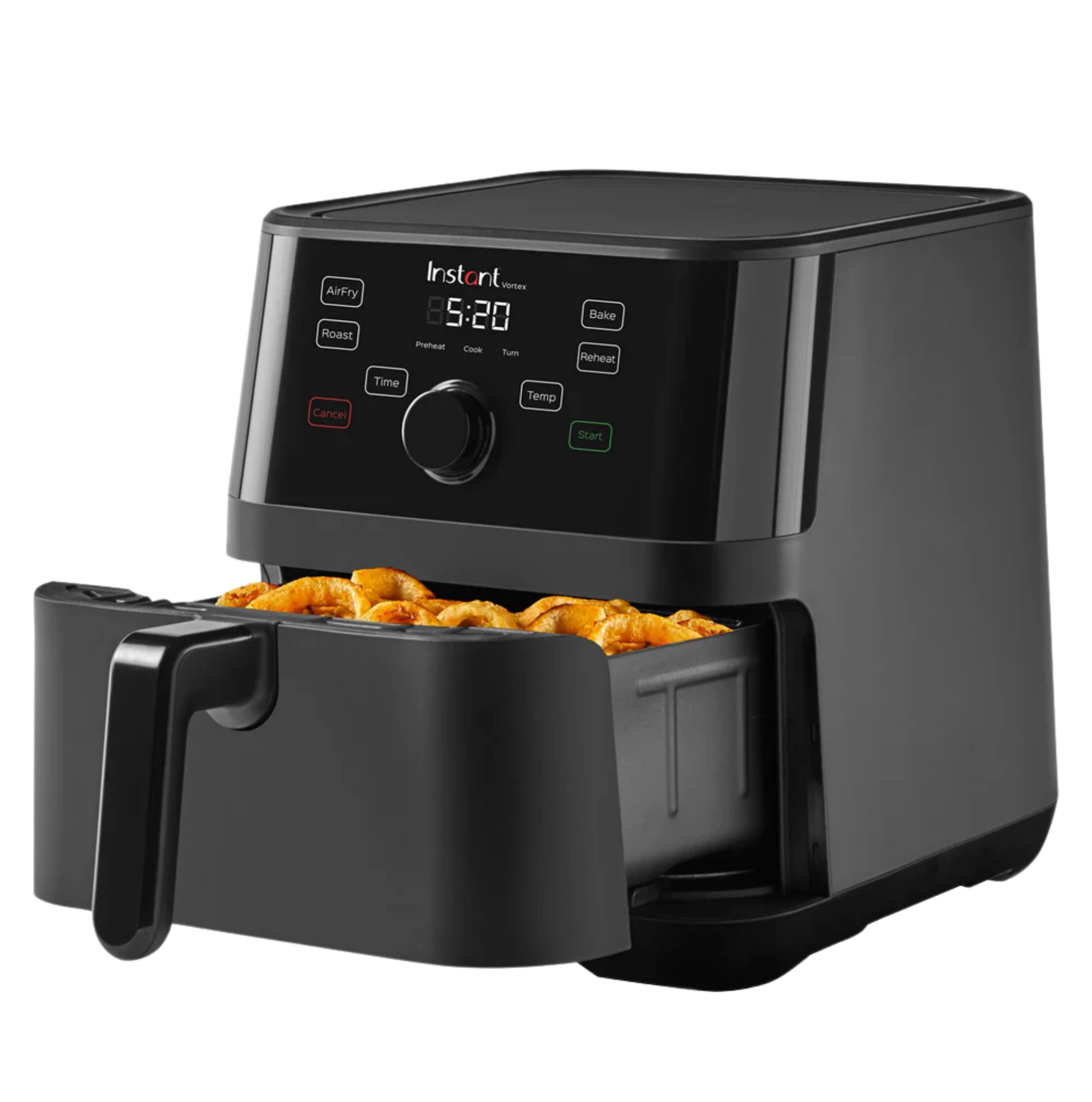 Instant Vortex 5.7QT Air Fryer, schwarzes digitales Ein-Korb-Modell 140-3082-01