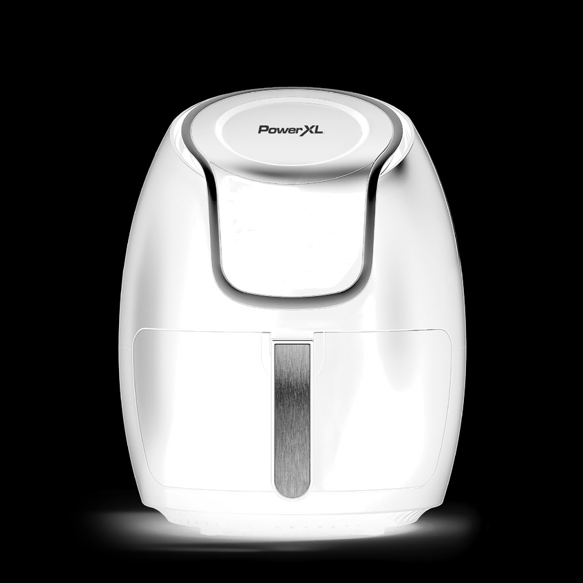 Frytkownica Vortex Air Fryer PowerXL w konfiguracji HF-5096TS, 3-quart, pokazana na ilustracji specyfikacji oznaczonej modelem w instrukcji obsługi.