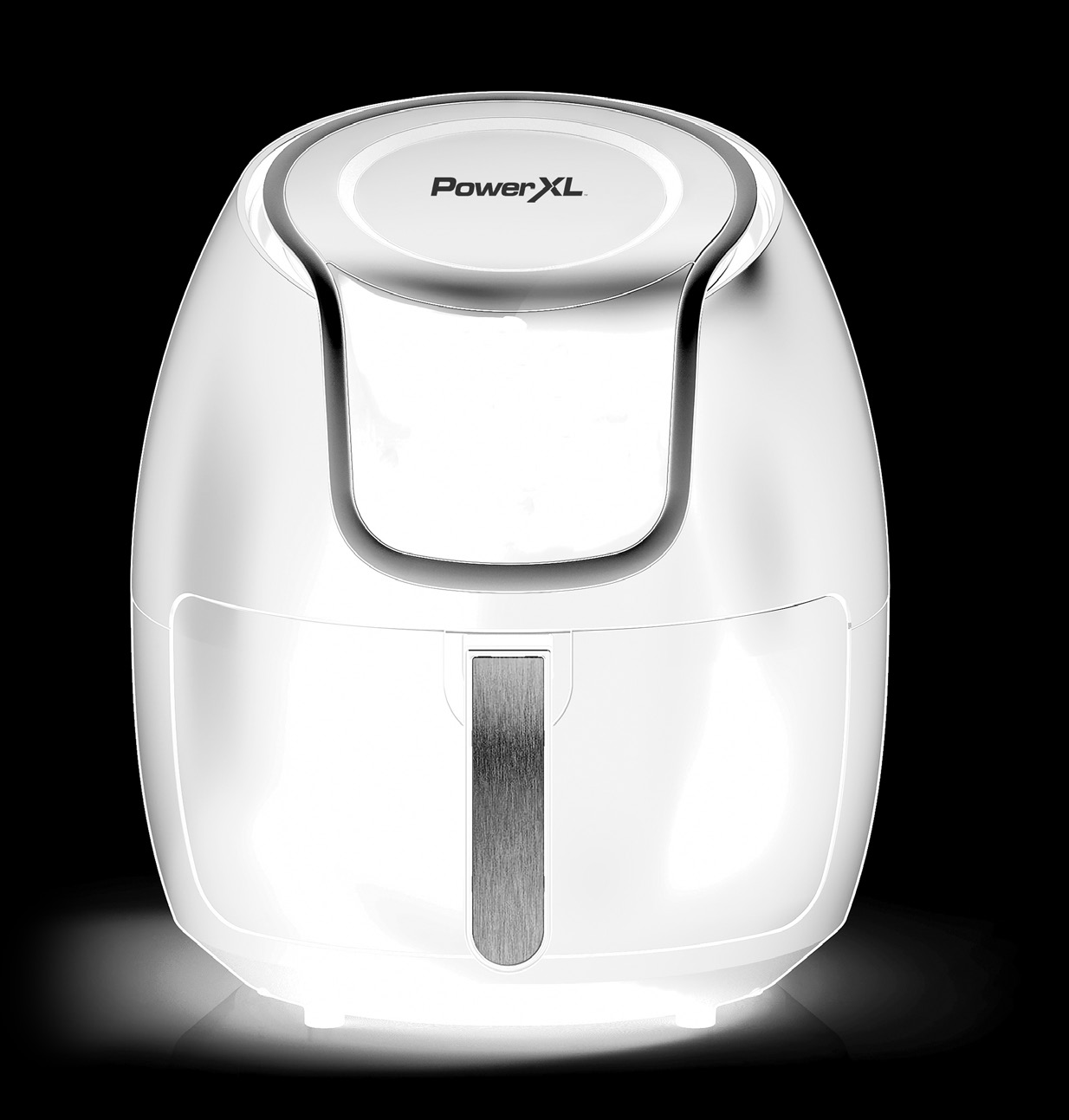 Illustrazione della friggitrice ad aria Vortex PowerXL, con etichetta ID1701A, 7 qt, nella pagina delle specifiche del manuale d'uso.