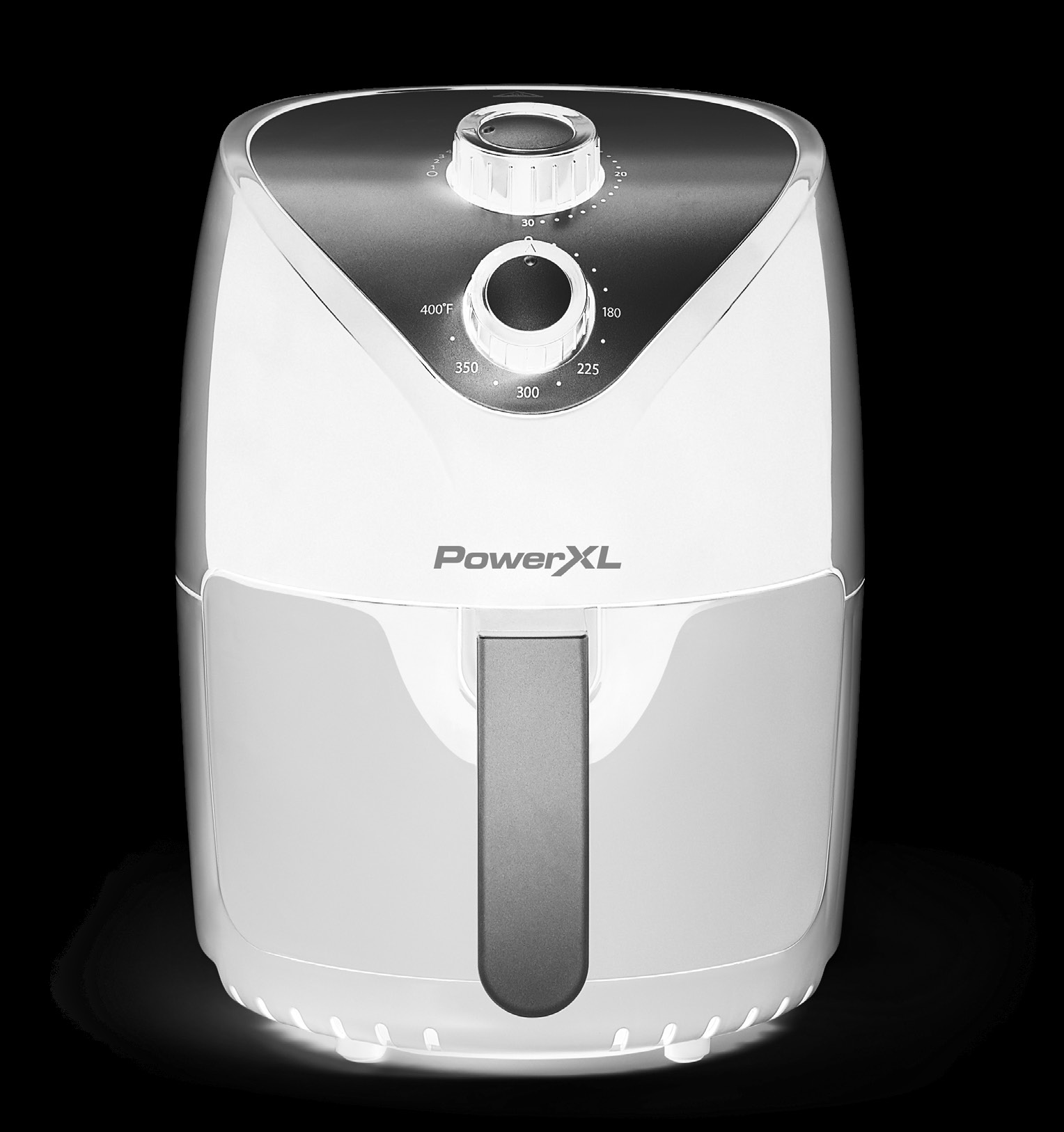 PowerXL YJ-803 air fryer shown on its model-labelled owner-manual cover